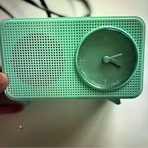 Retro hey day alarm clock speaker Mint Green Portable 90’s